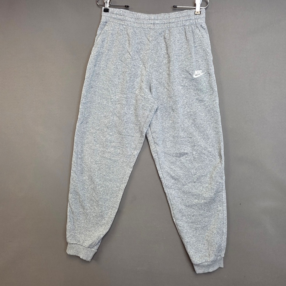 Nike Sweatpants Kids Fleece Lined Joggers Gray XL